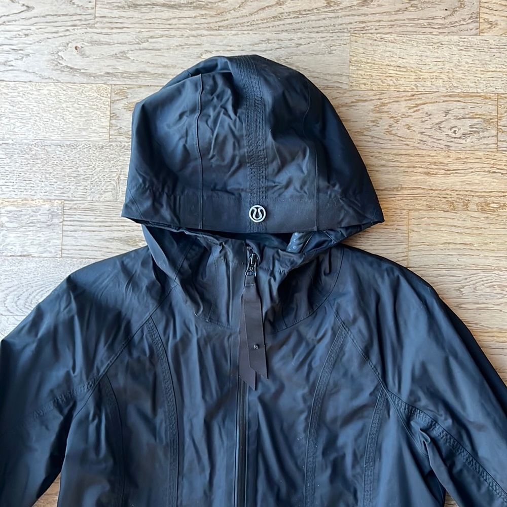 lululemon athletica Black Hooded Trench Coat